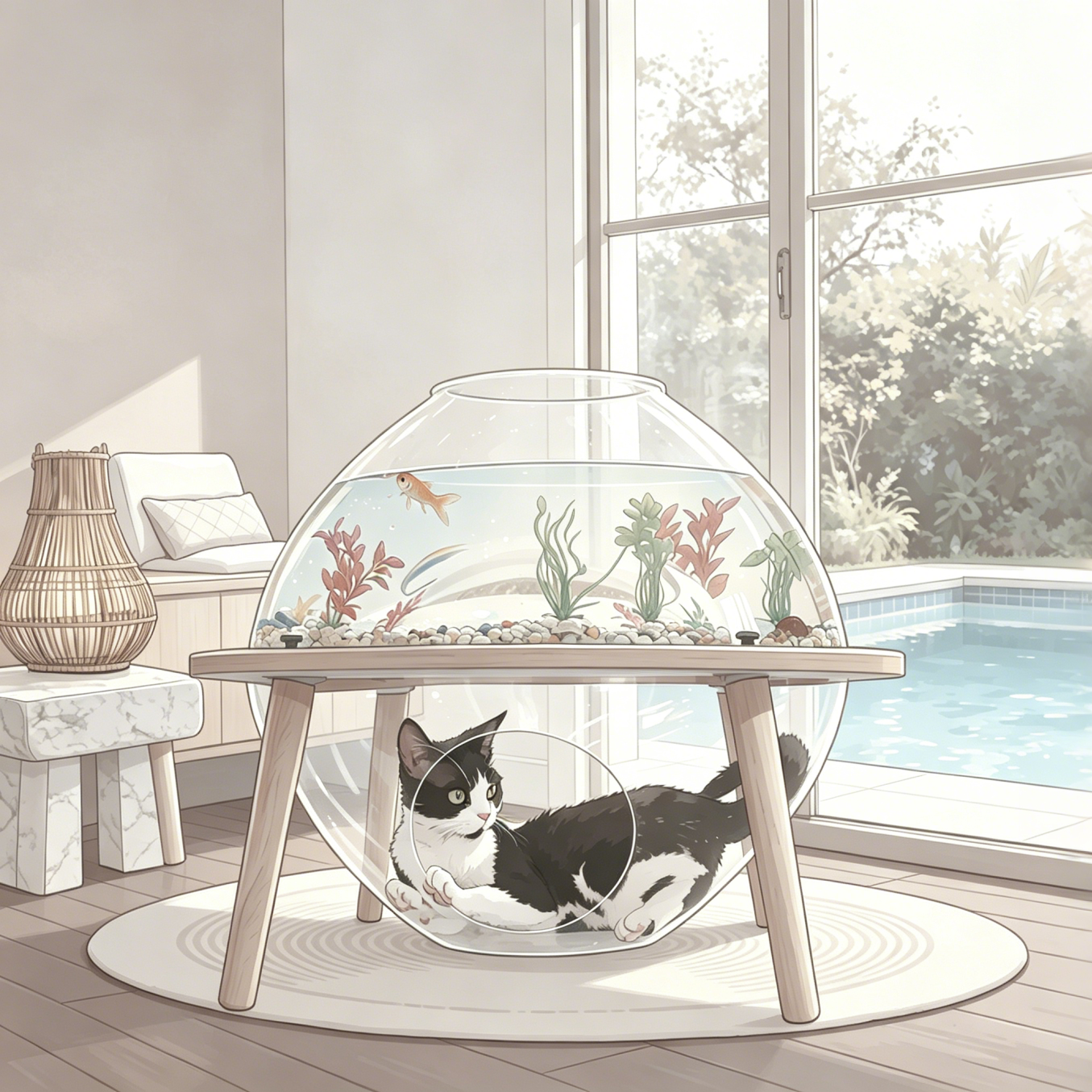 The Aquarium Cat Bed: An Idea That Sounded Strange (Until It Wasn't)