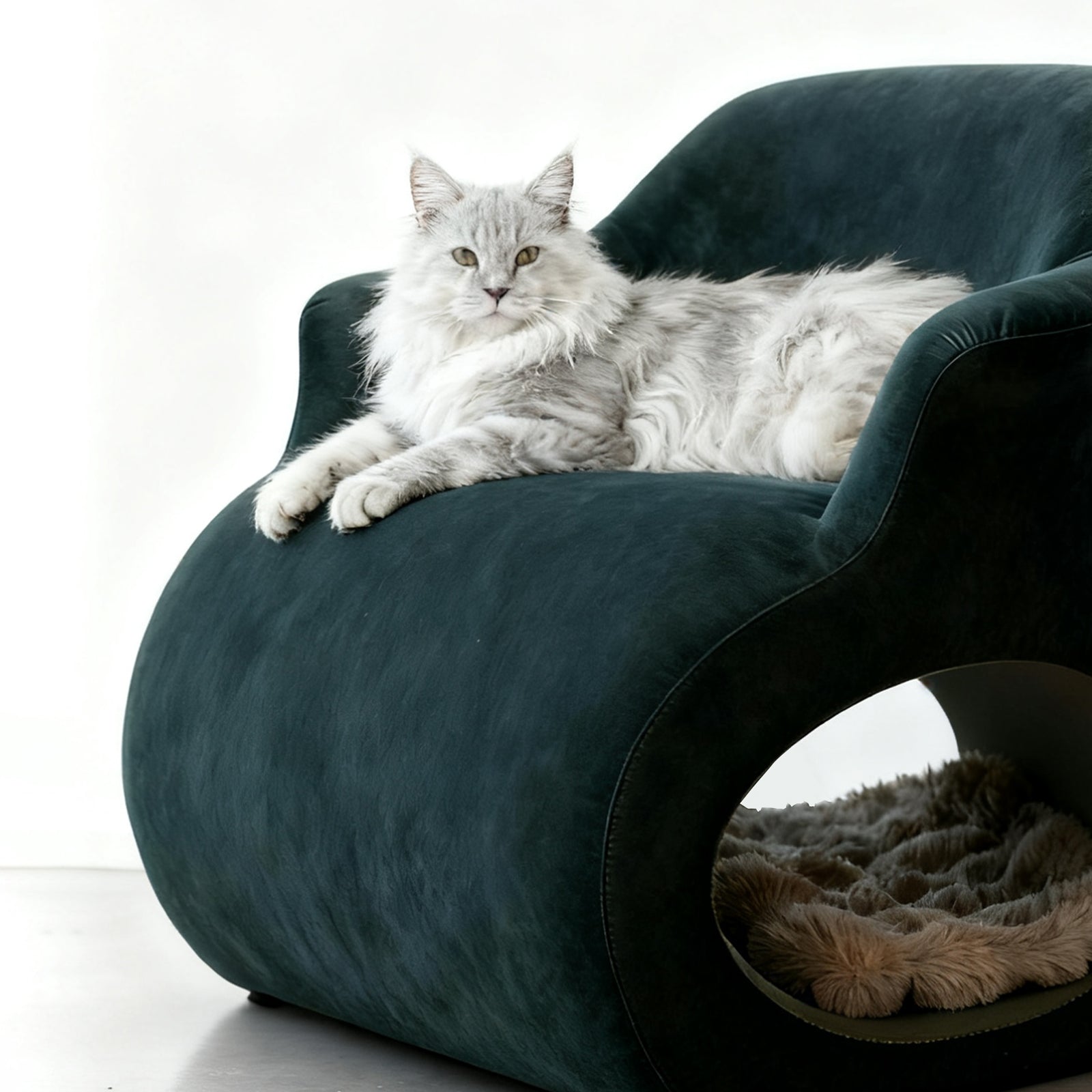 HOOMLET® Lumo Lounge Chair with Cat Tunnel