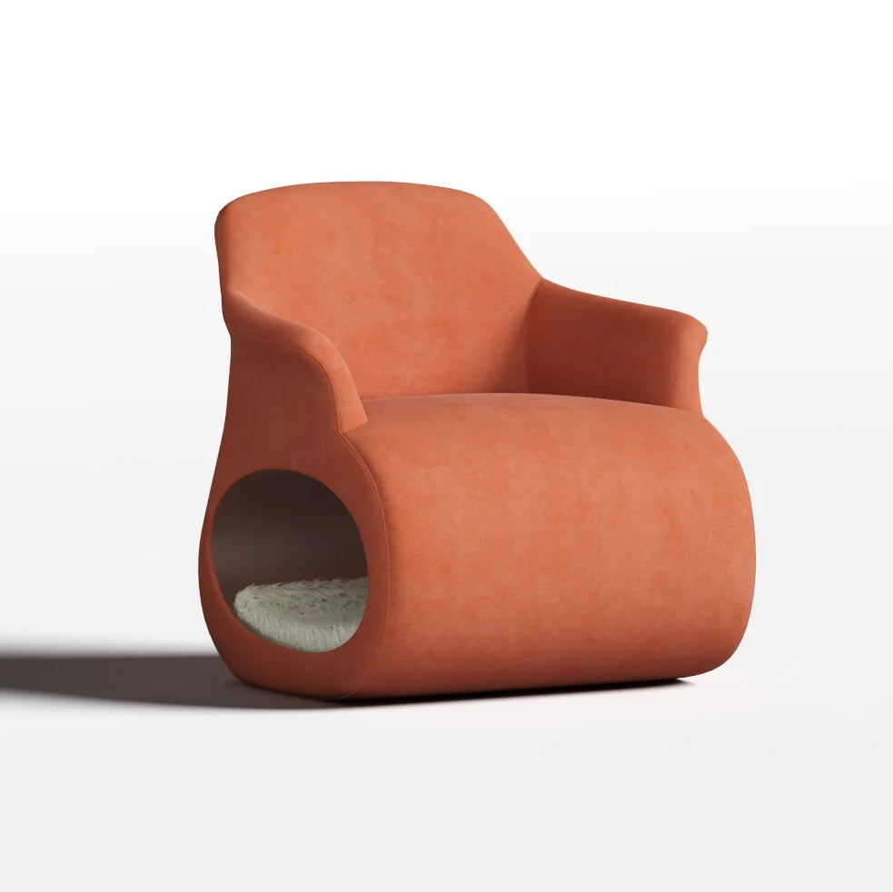 HOOMLET® Lumo Lounge Chair with Cat Tunnel