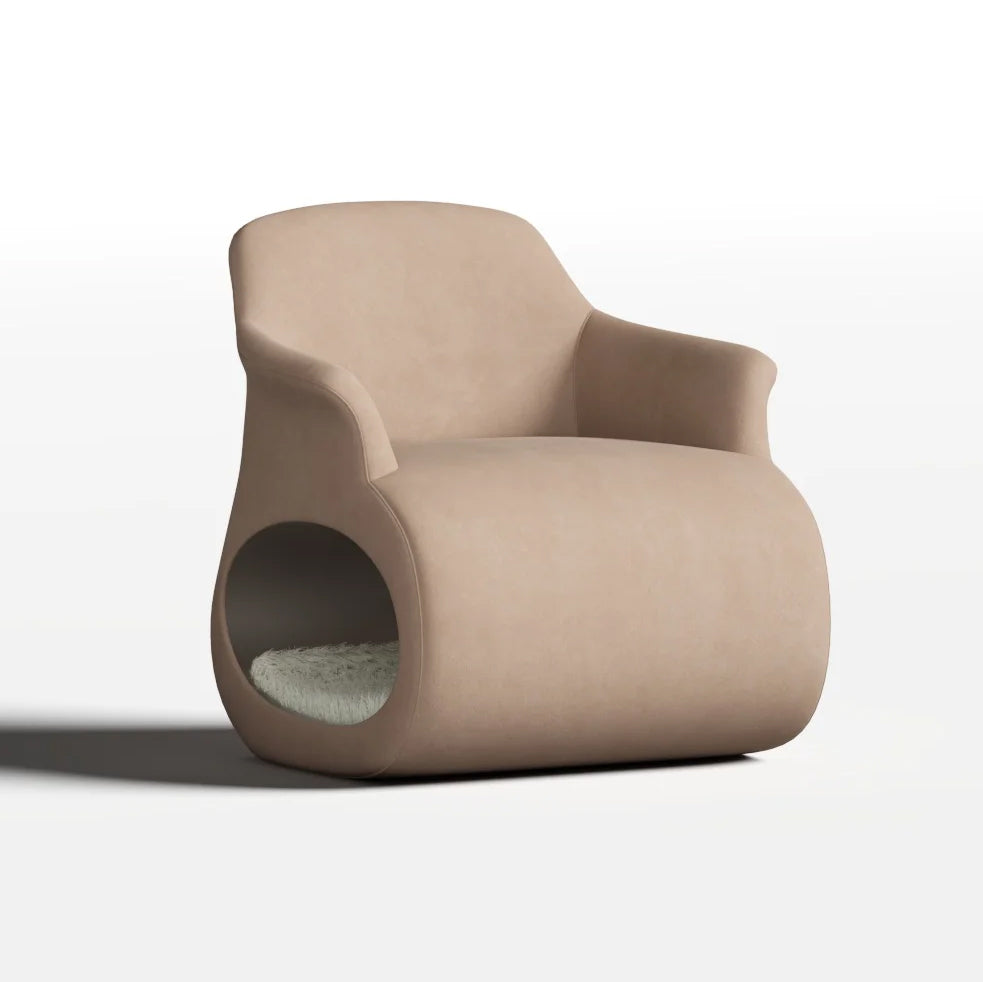 HOOMLET® Lumo Lounge Chair with Cat Tunnel