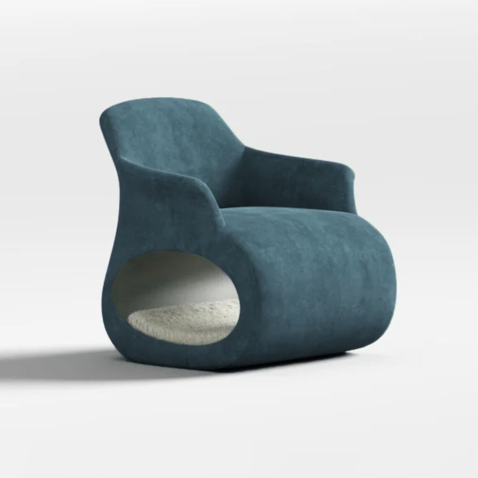 HOOMLET® Lumo Lounge Chair with Cat Tunnel