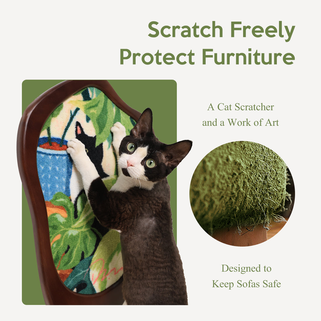 HOOMLET® Wall Mounted Cat Scratcher