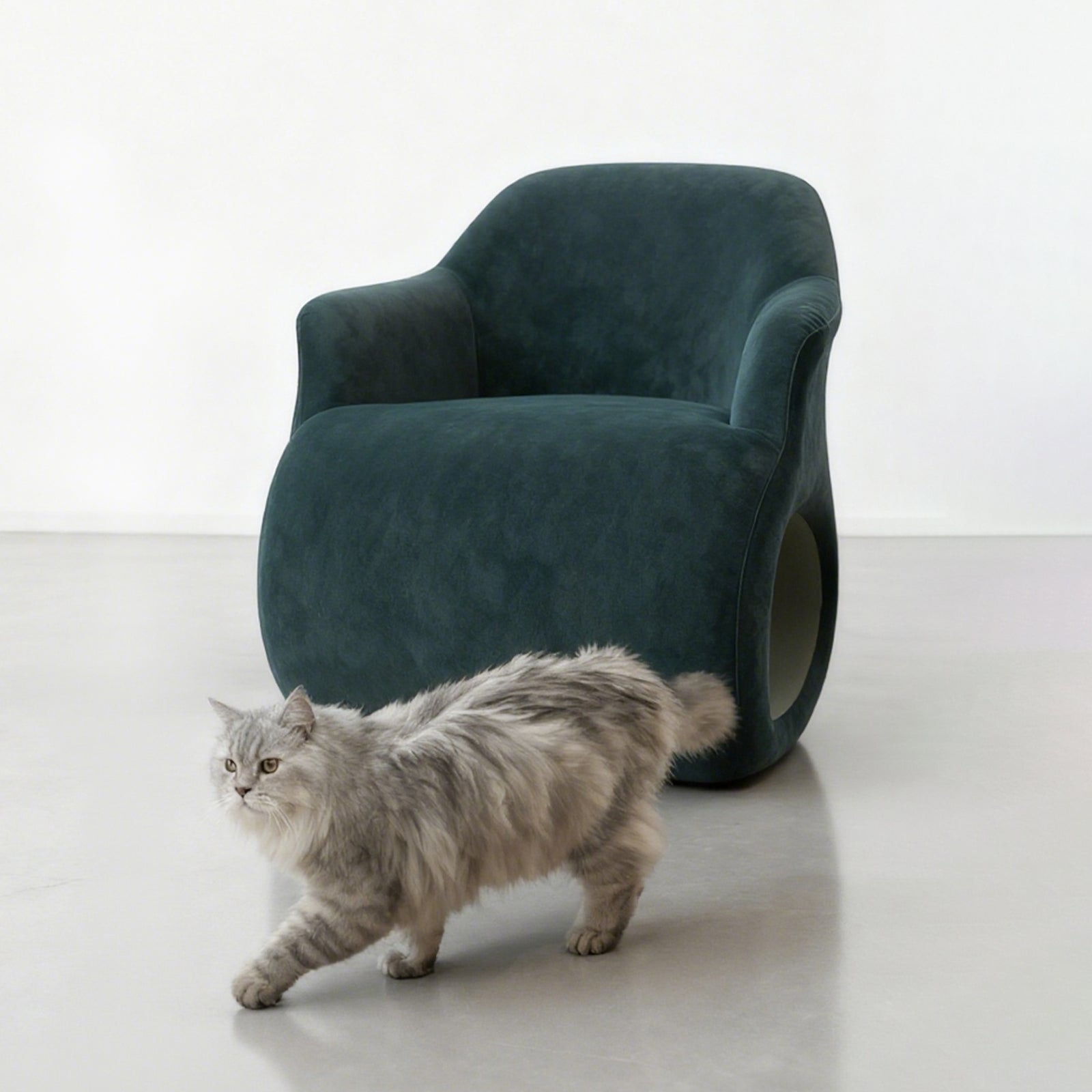 HOOMLET® Lumo Lounge Chair with Cat Tunnel