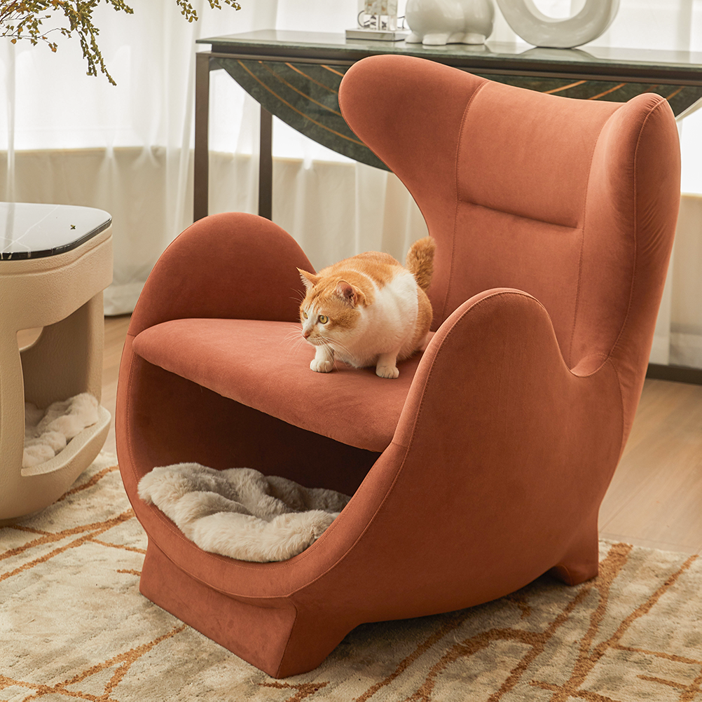 HOOMLET® Novi Lounge Chair with Cat Bed