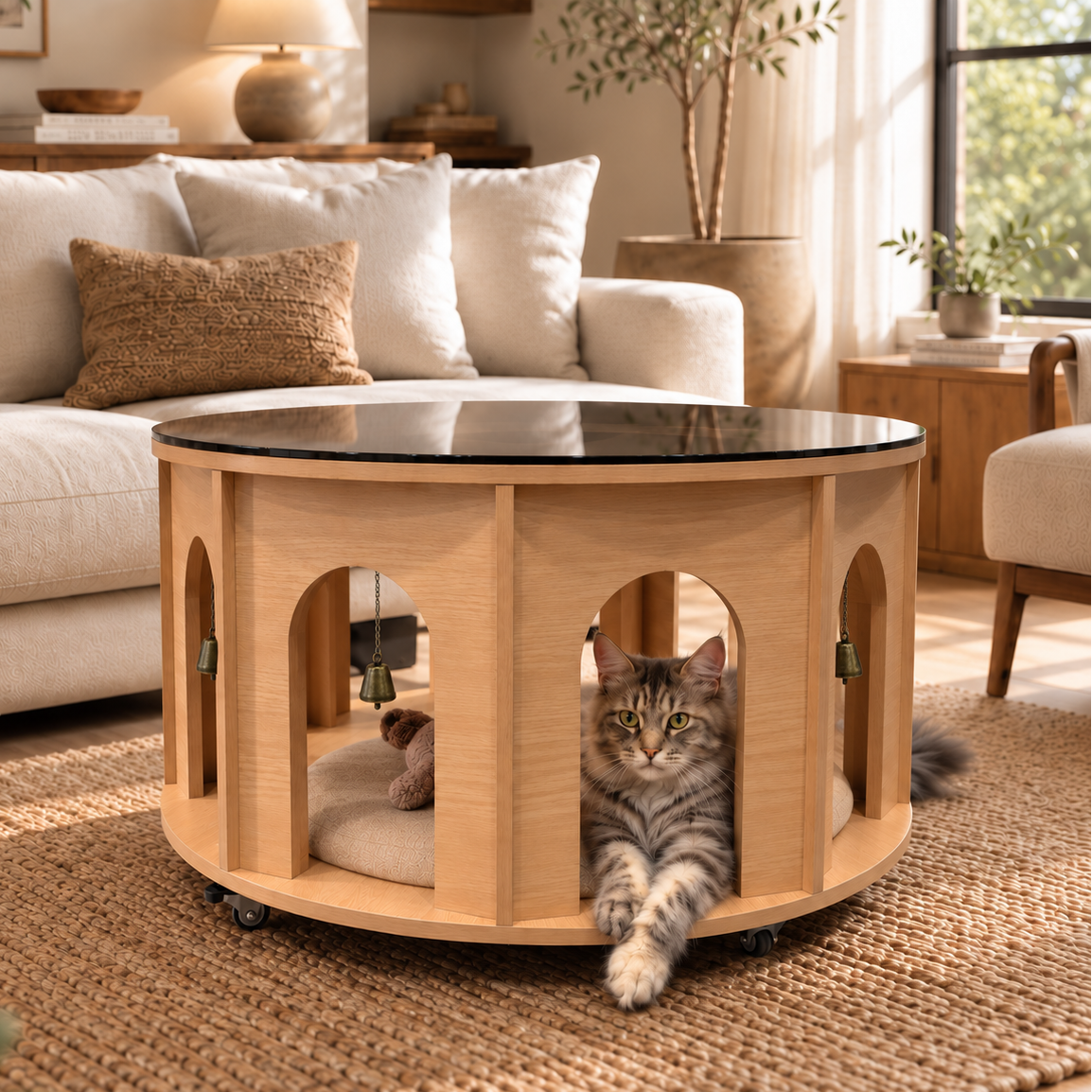 HOOMLET® Archway Cat Coffee Table
