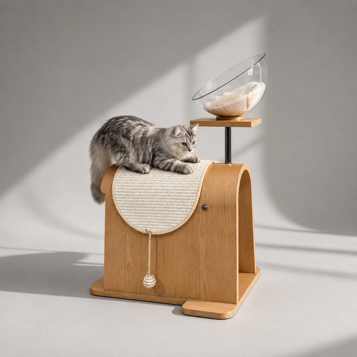 HOOMLET® Voro Rocking Horse Cat Side Table